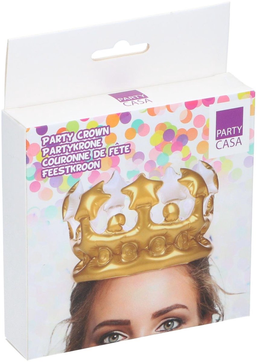 koning - kroon - Party crown inflatable - Feestjecreatief