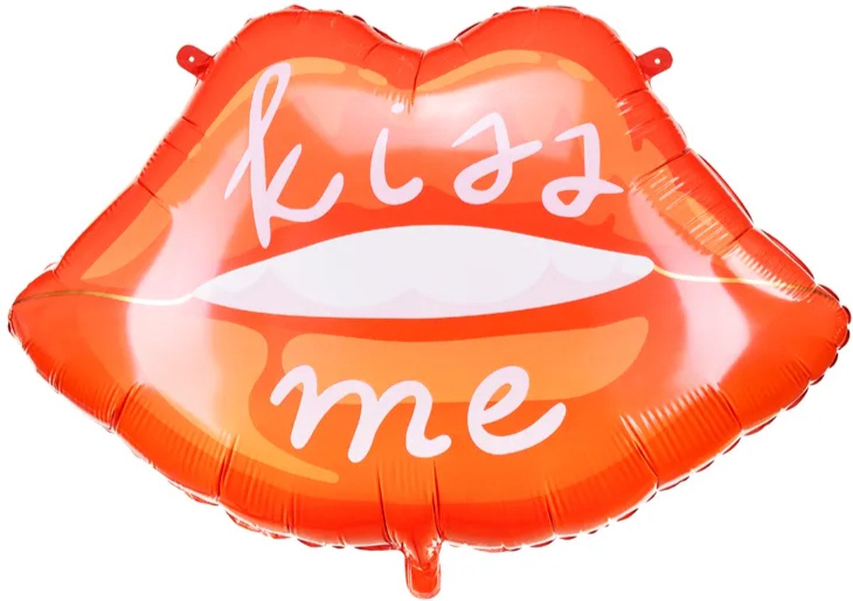 Folieballon Lippen Kiss Me 86,5 x 65 cm