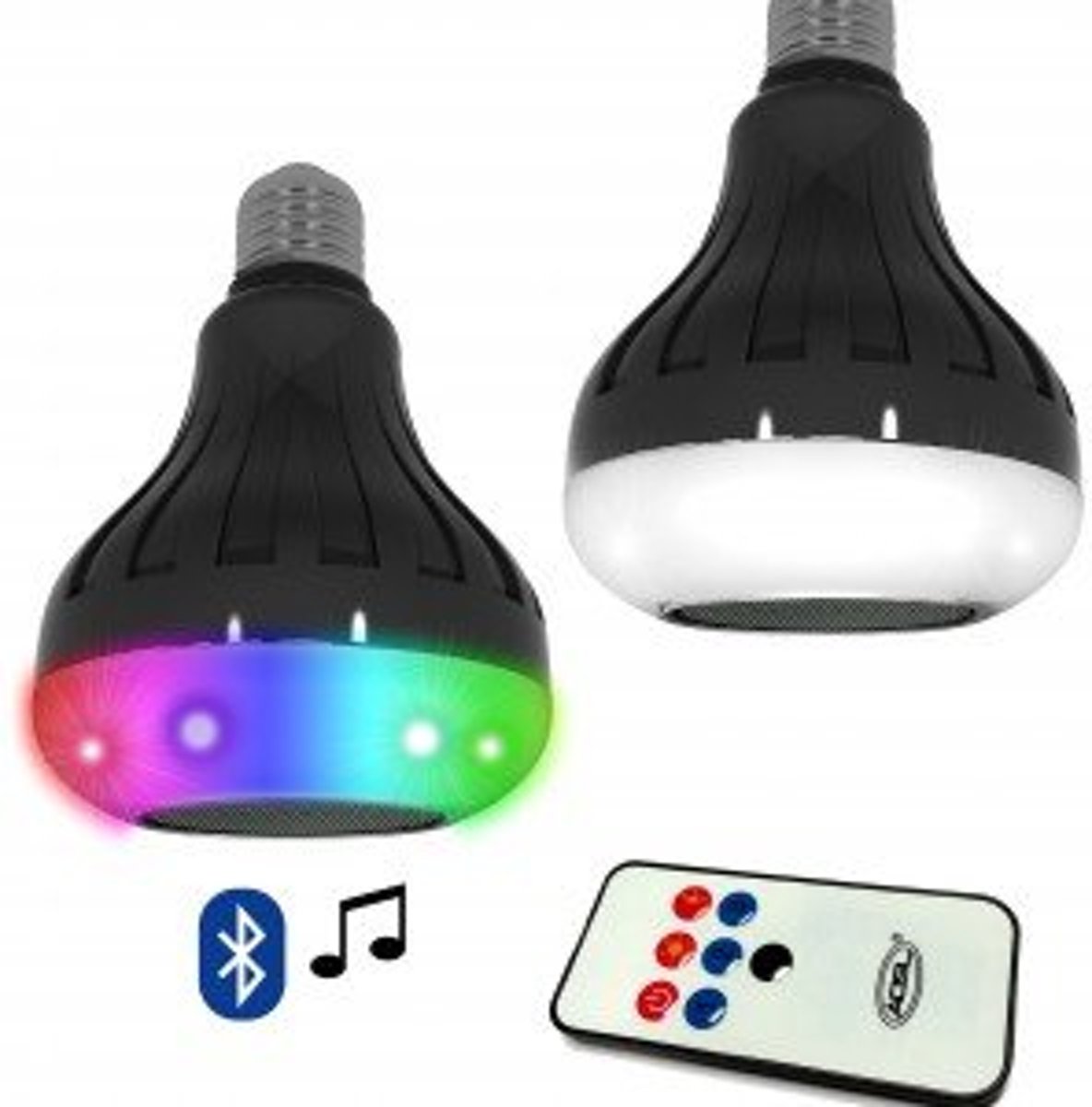 LED discolamp met bluetooth speaker (incl. afstandsbediening) E27