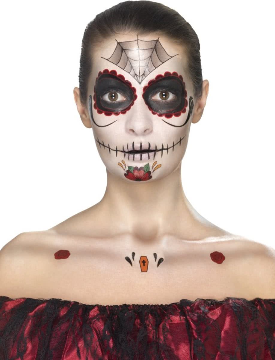 Schmink set + tattoo Day of the Dead Sugarskull