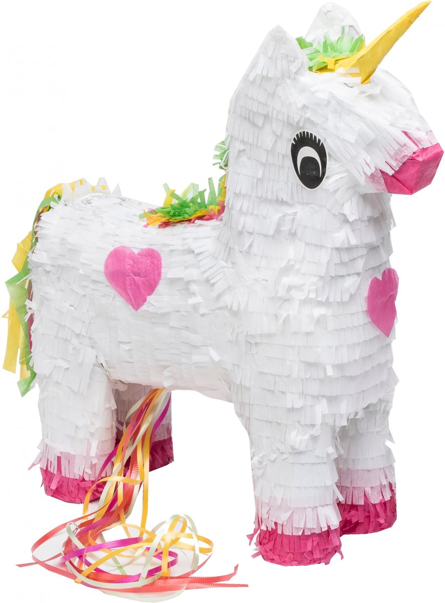 Party Stars Piñata Eenhoorn Wit 41 X 16 X 48 Cm