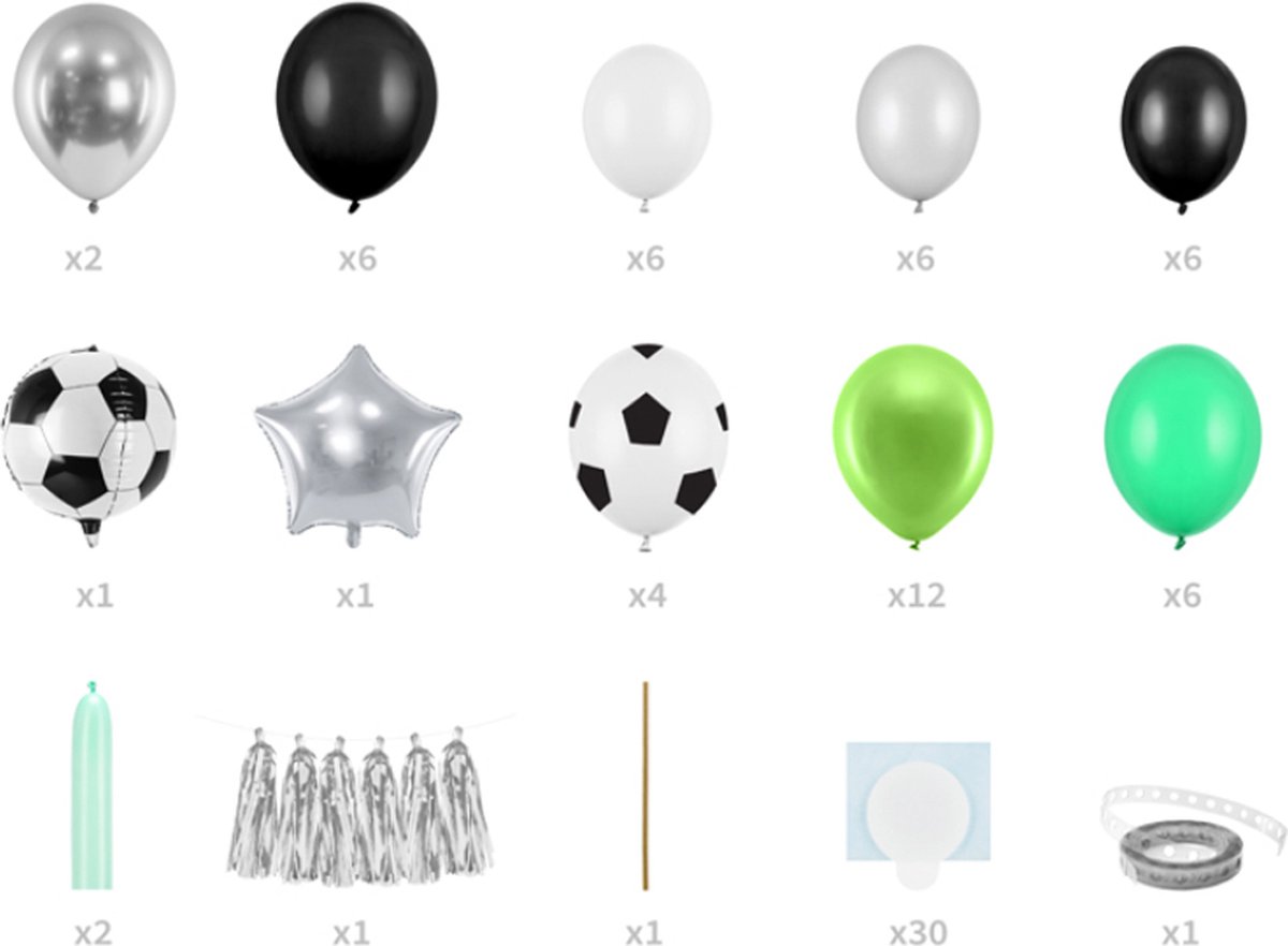 Ballon Versiering Voetbal - 50 stuks