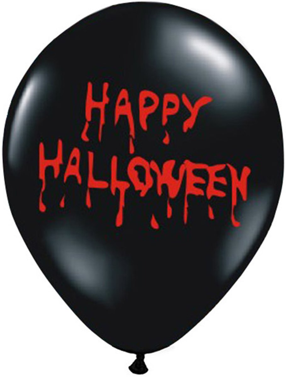 Ballonnen Halloween Happy Halloween 50 stuks