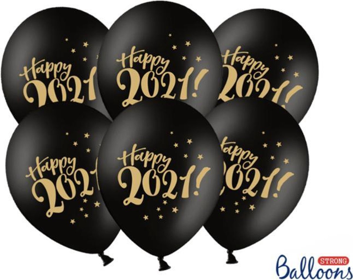 Ballonnen Happy 2021 (50 stuks)