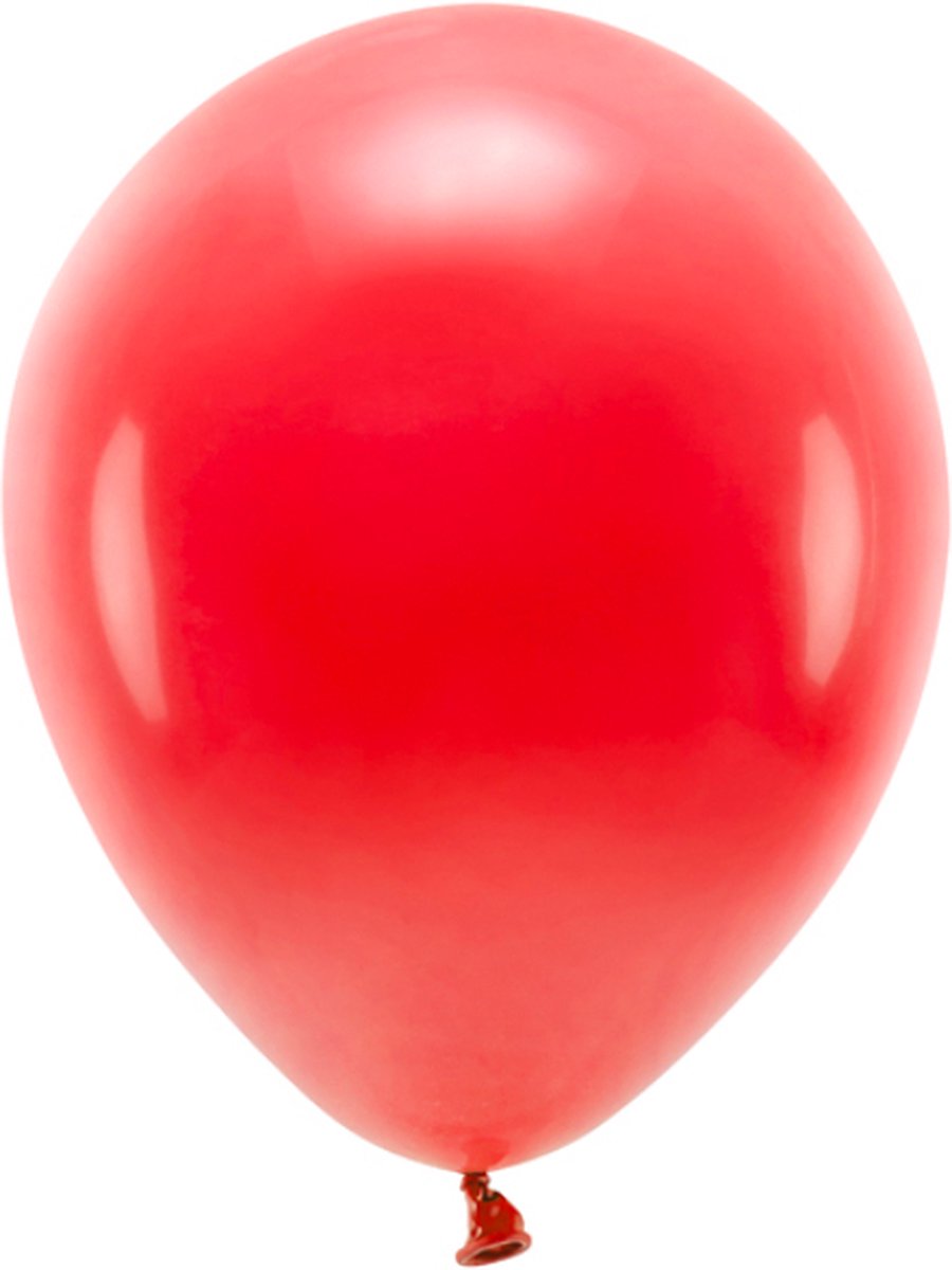 ECO ballonnen pastel rood - 10 stuks