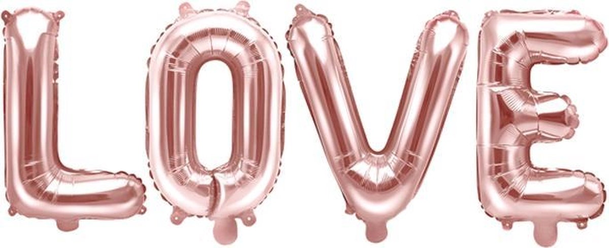 Folie Ballon LOVE RoseGold 140 x 35 cm