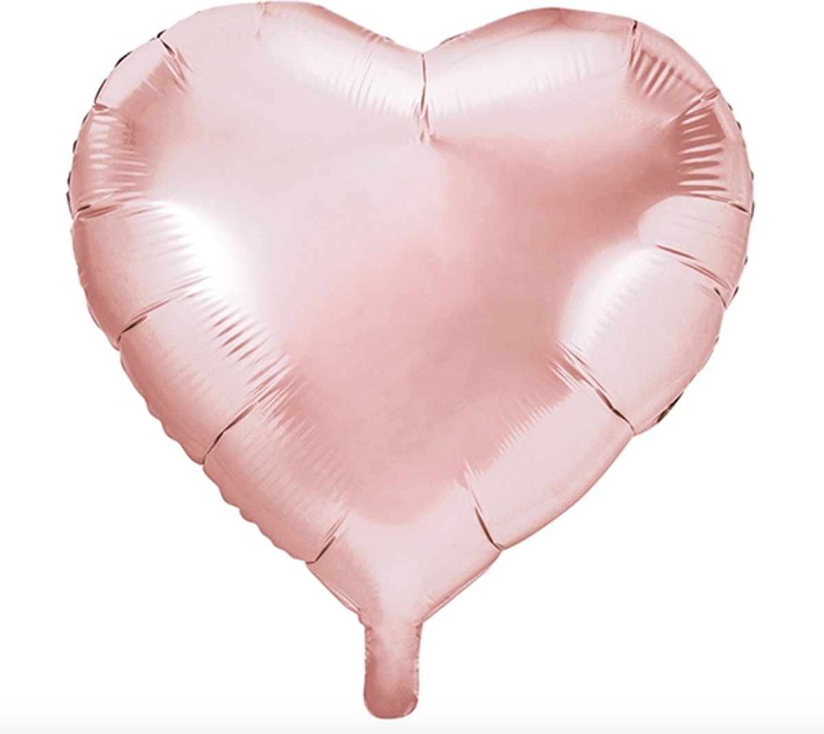 Folieballon hart Rose gold