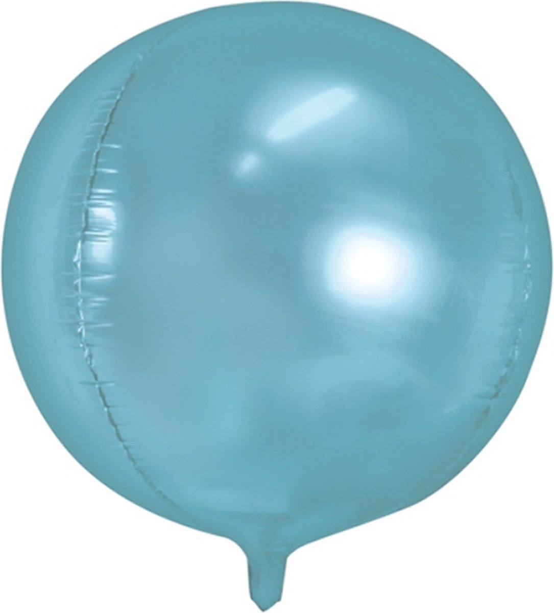 Folieballon rond Licht blauw