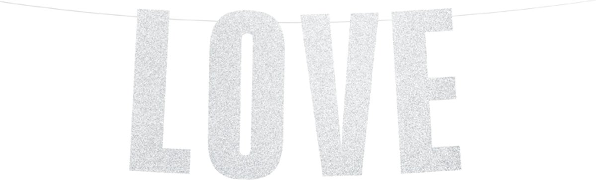 Glitter banner - Love