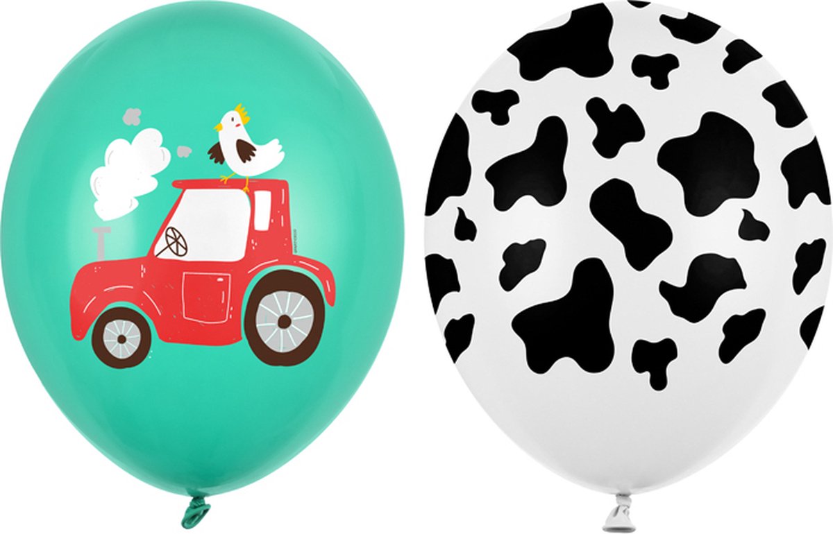 Partydeco ballonnen - Farm mix (50 stuks)