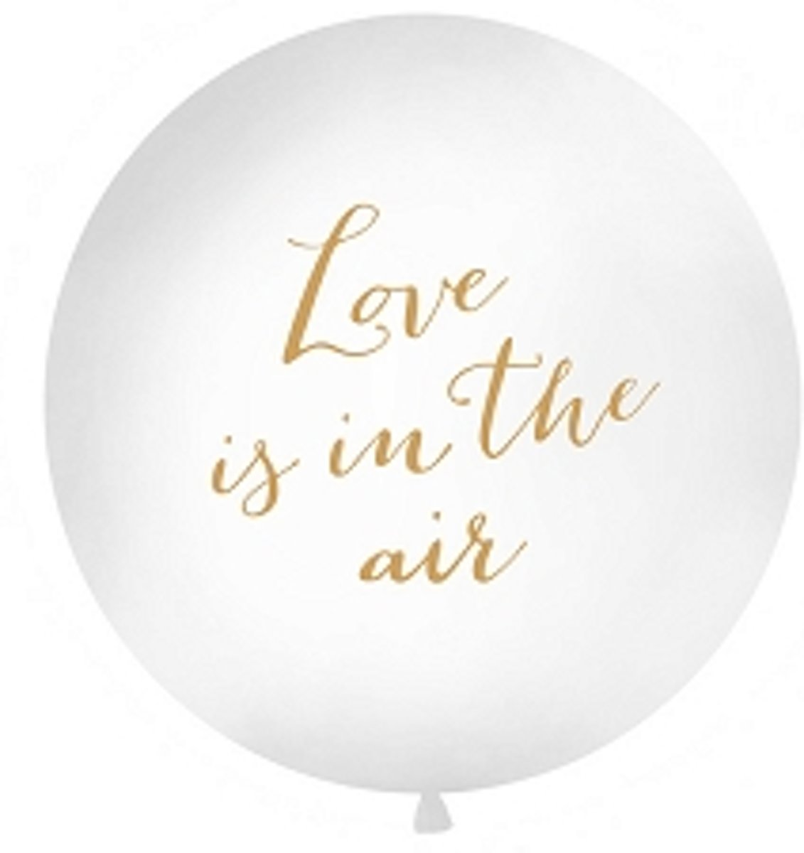 Reuzeballon Love is in the air 1 meter goud