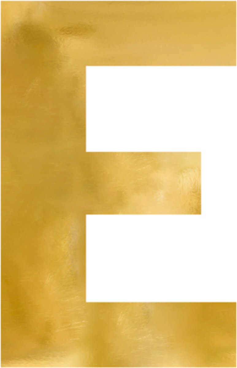 Spiegel Letter E Goud - 40 x 60 cm