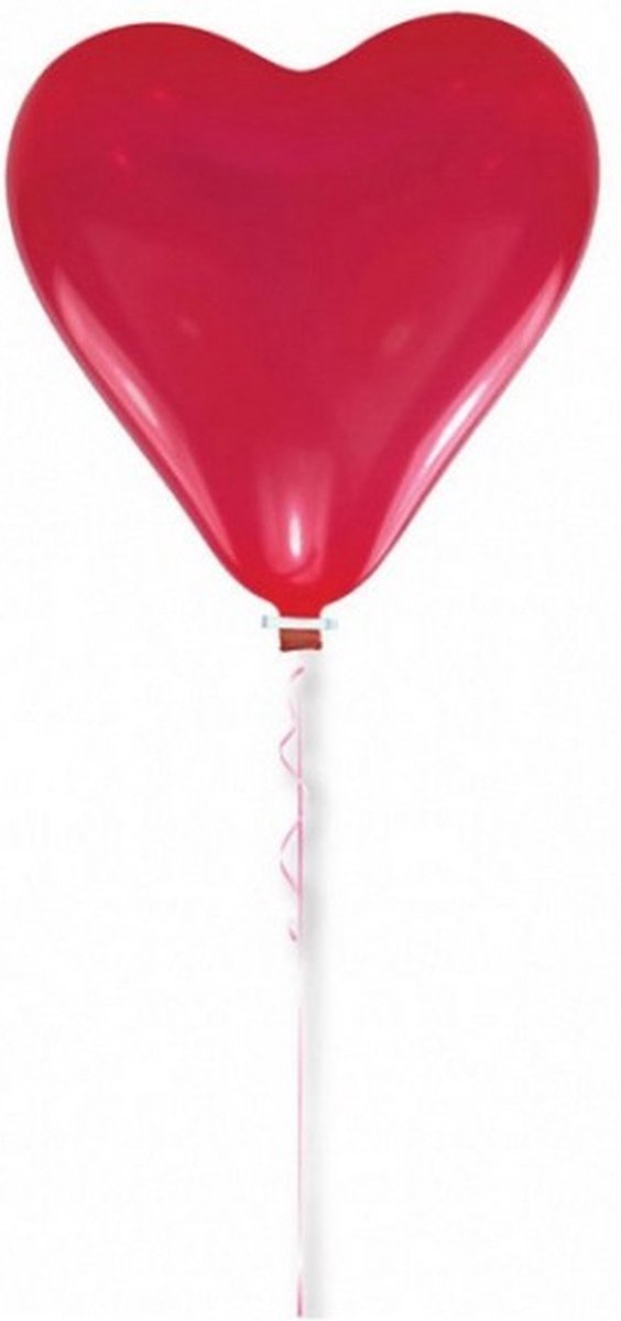 megaballon Giant Heart 60 cm latex rood