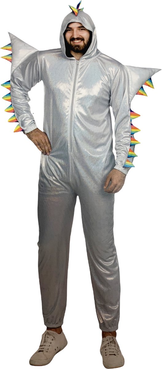 Onesie Verkleedkleding Partydraak / Party Animal carnaval heren maat M/L