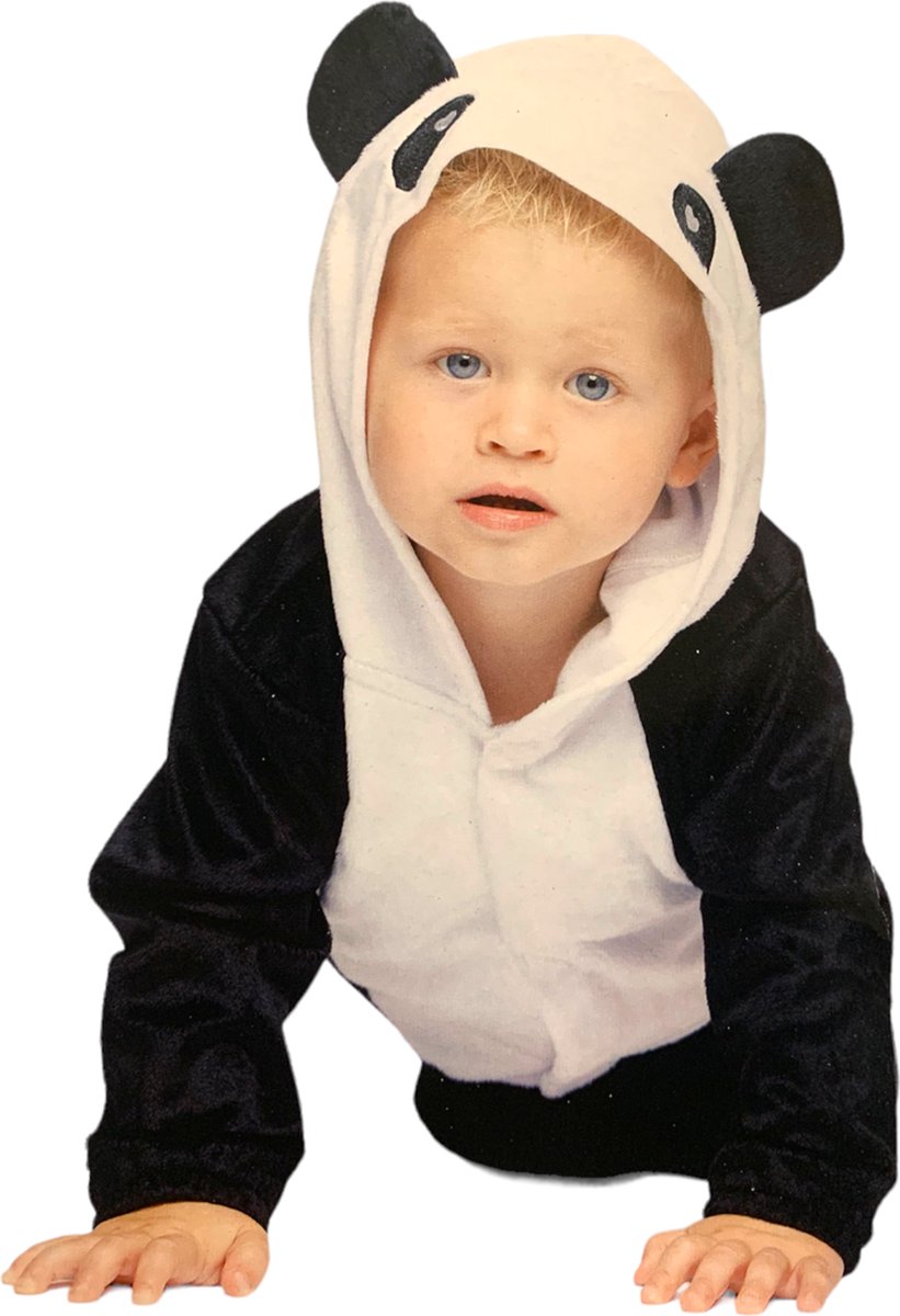 Panda onesie carnavalskleding babys - Maat 68/74