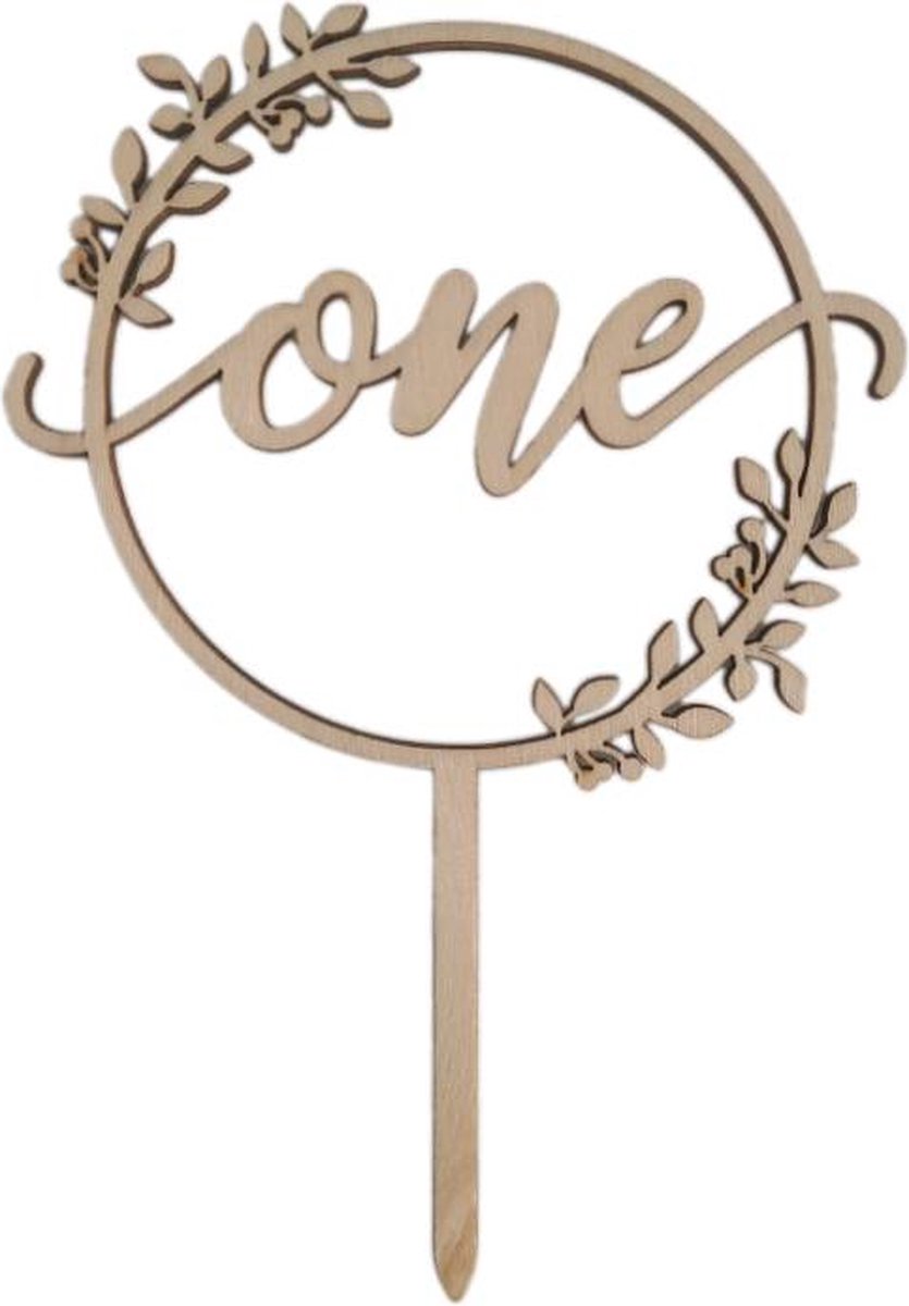 One Cake Topper (Hout)