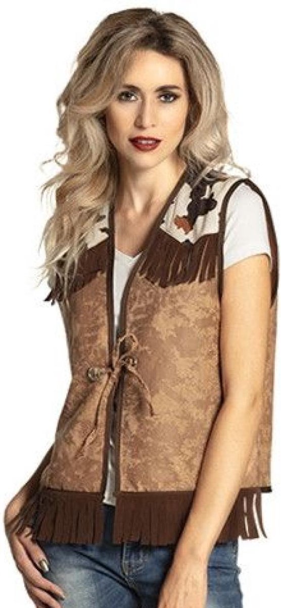 Kostuum - Vest - Cowboy - Bruin - L/XL