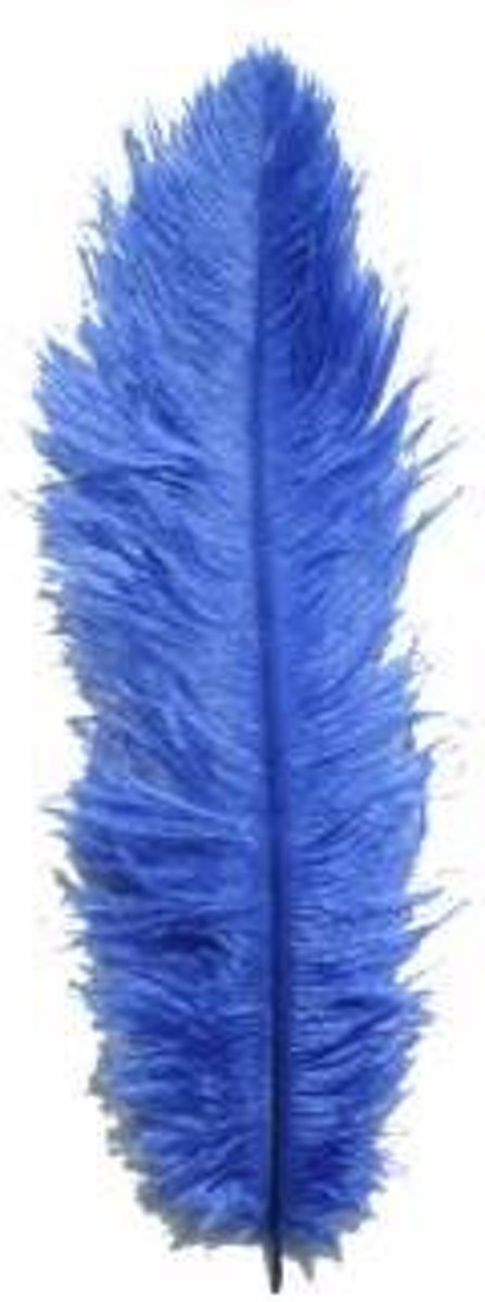 PartyXplosion - Veer - Zwarte piet - Spadonis - Blauw - 50cm