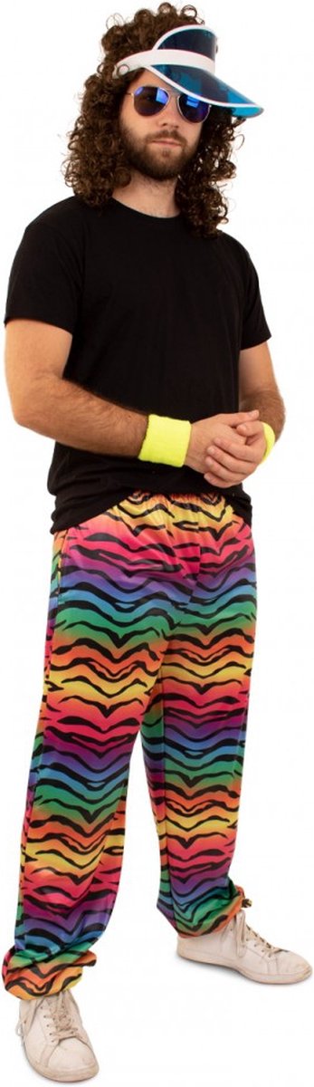 Trainingsbroek neon tijger voor volwassenen XL / XXL