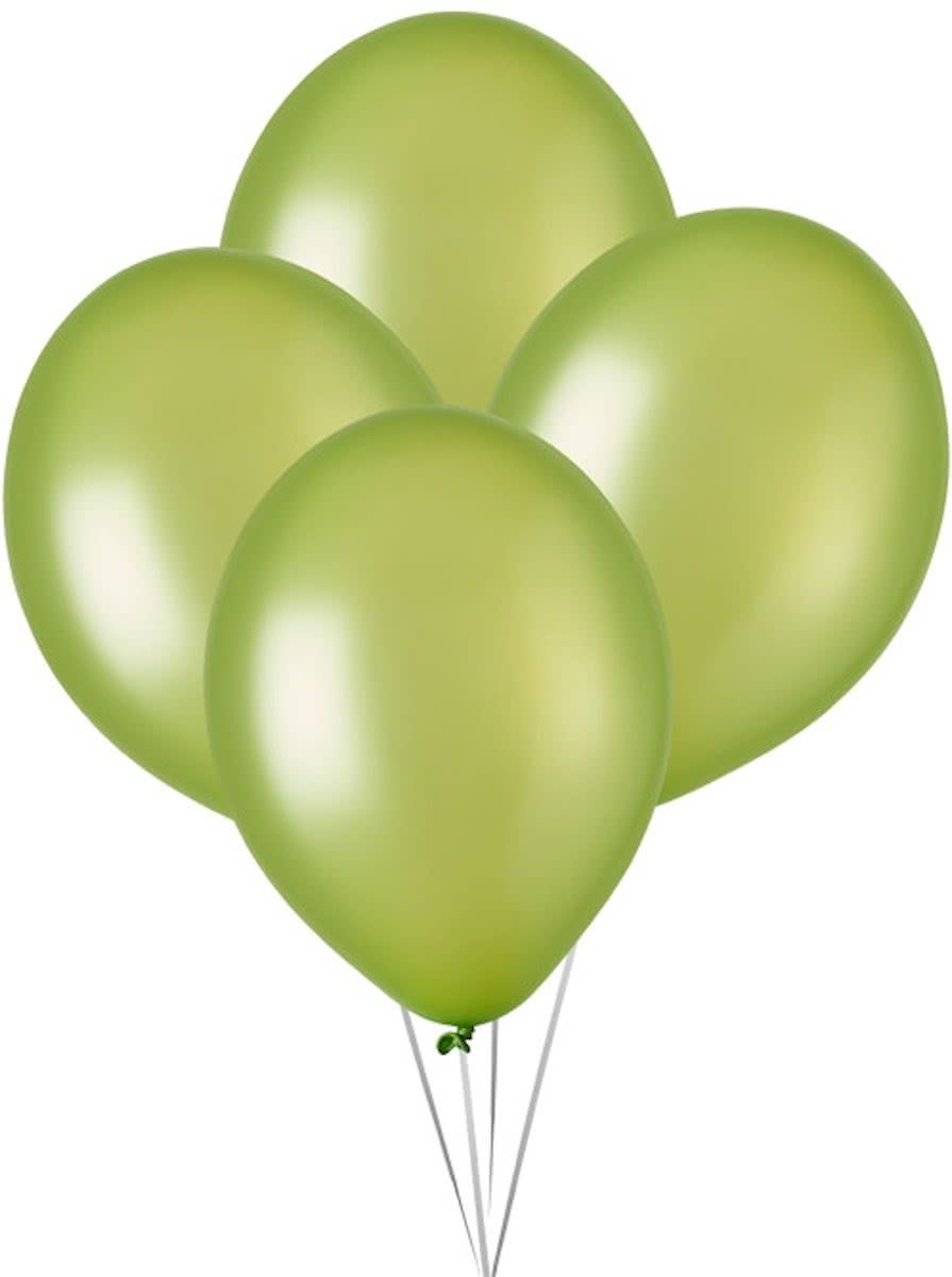 Metallic Ballonnen Lichtgroen (10st)