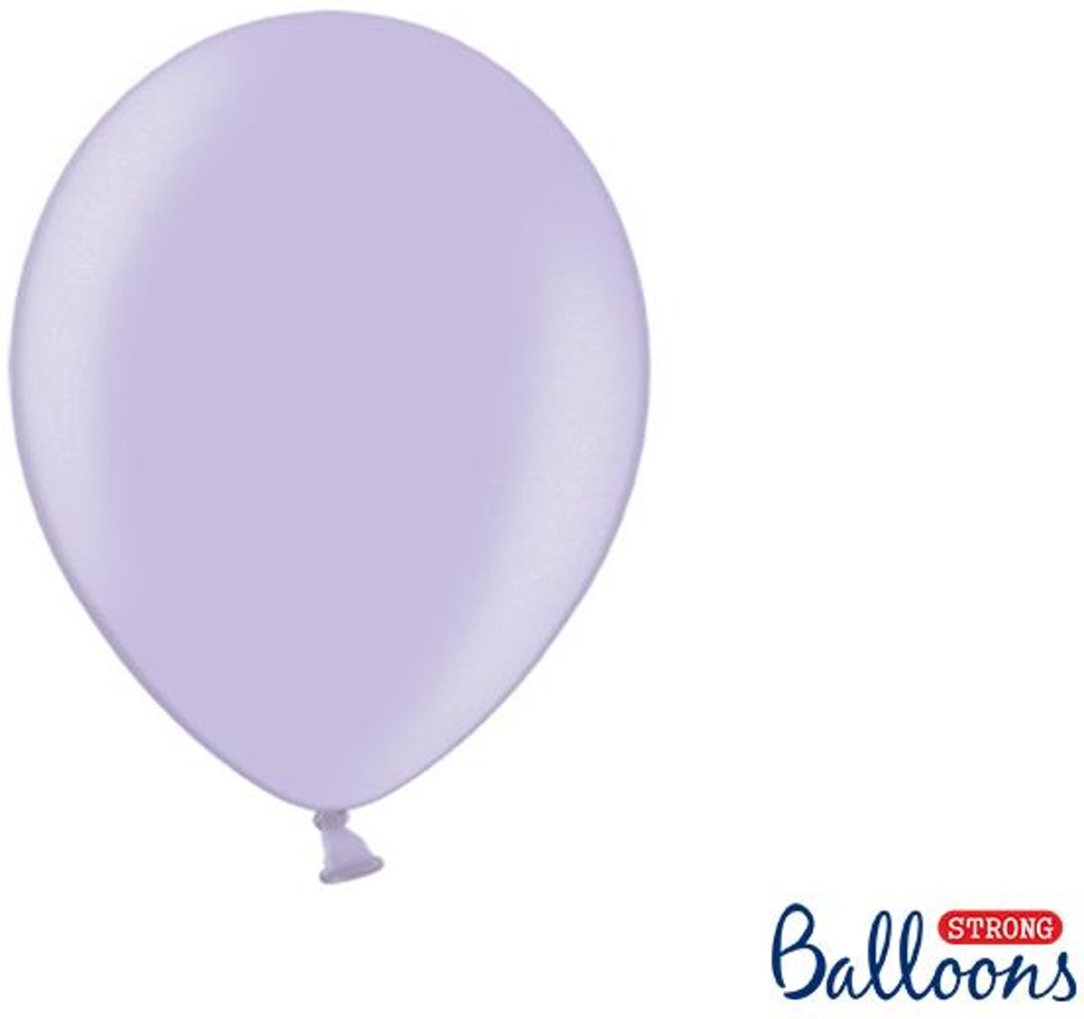 Metallic ballonnen licht paars 1e klas 27cm 100 stuks