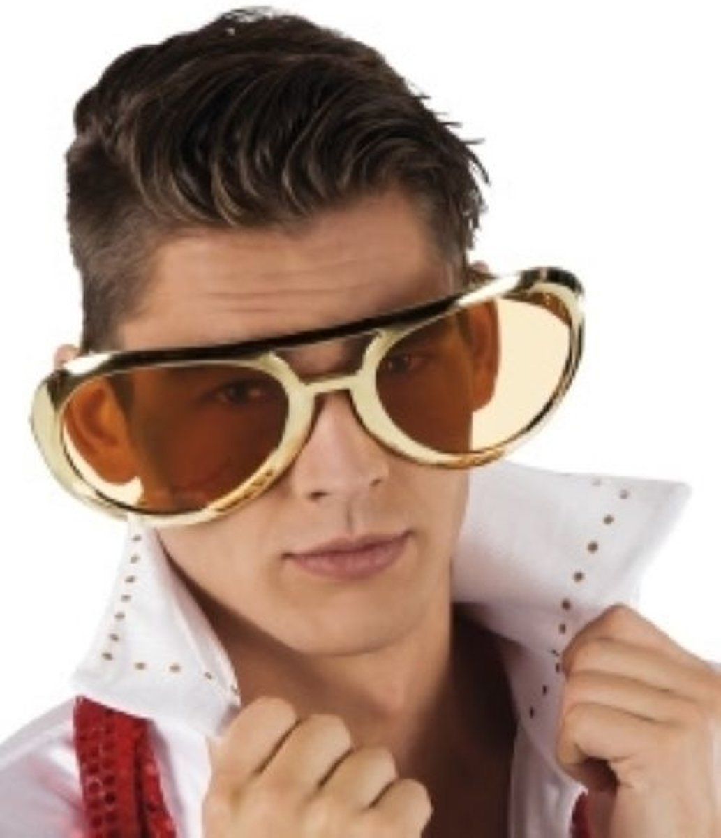 Partyline Mega Gouden Elvis Bril