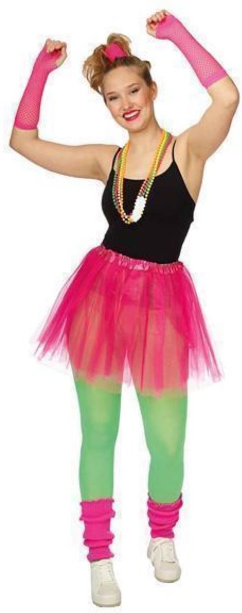 Partyline Neon Roze Tutu 4 ledige set