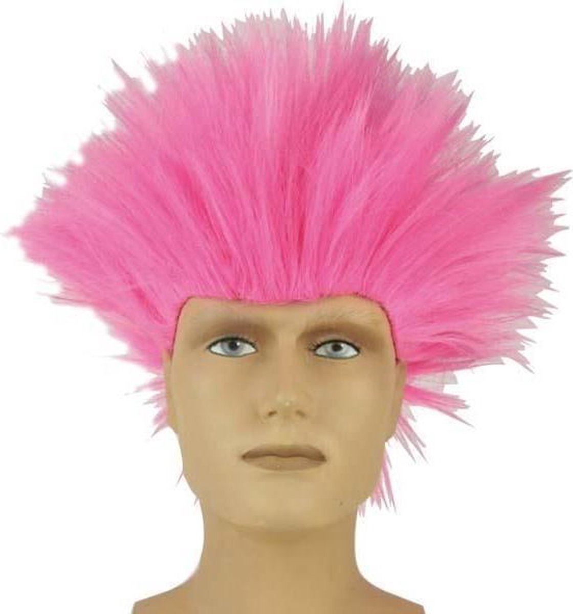 Pruik Electric Shock Roze