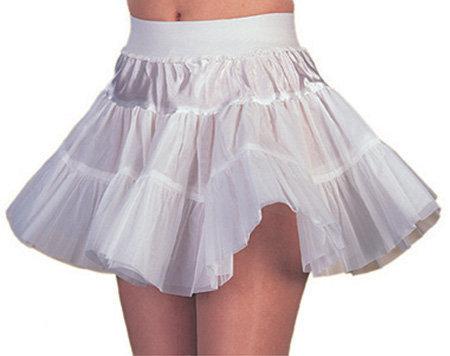 Feestkleding Petticoat wit kort meisje onderrok SOFT Maat 140