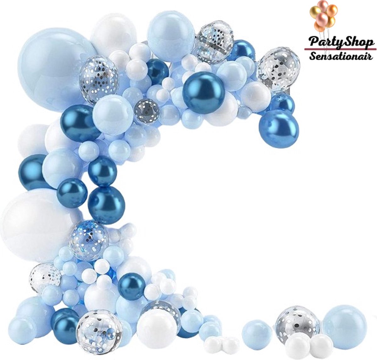 Baby Boy Blauw Ballonnenset 134 delig - Babyshower - Its A Boy - Verjaardagfeest - Versiering - Verjaardag Jongen - Kinderfeest