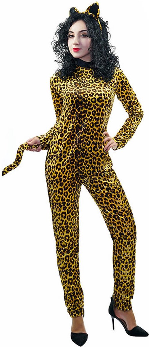 Kostuum Dames - Panter - Sexy - Catsuit - Maat M