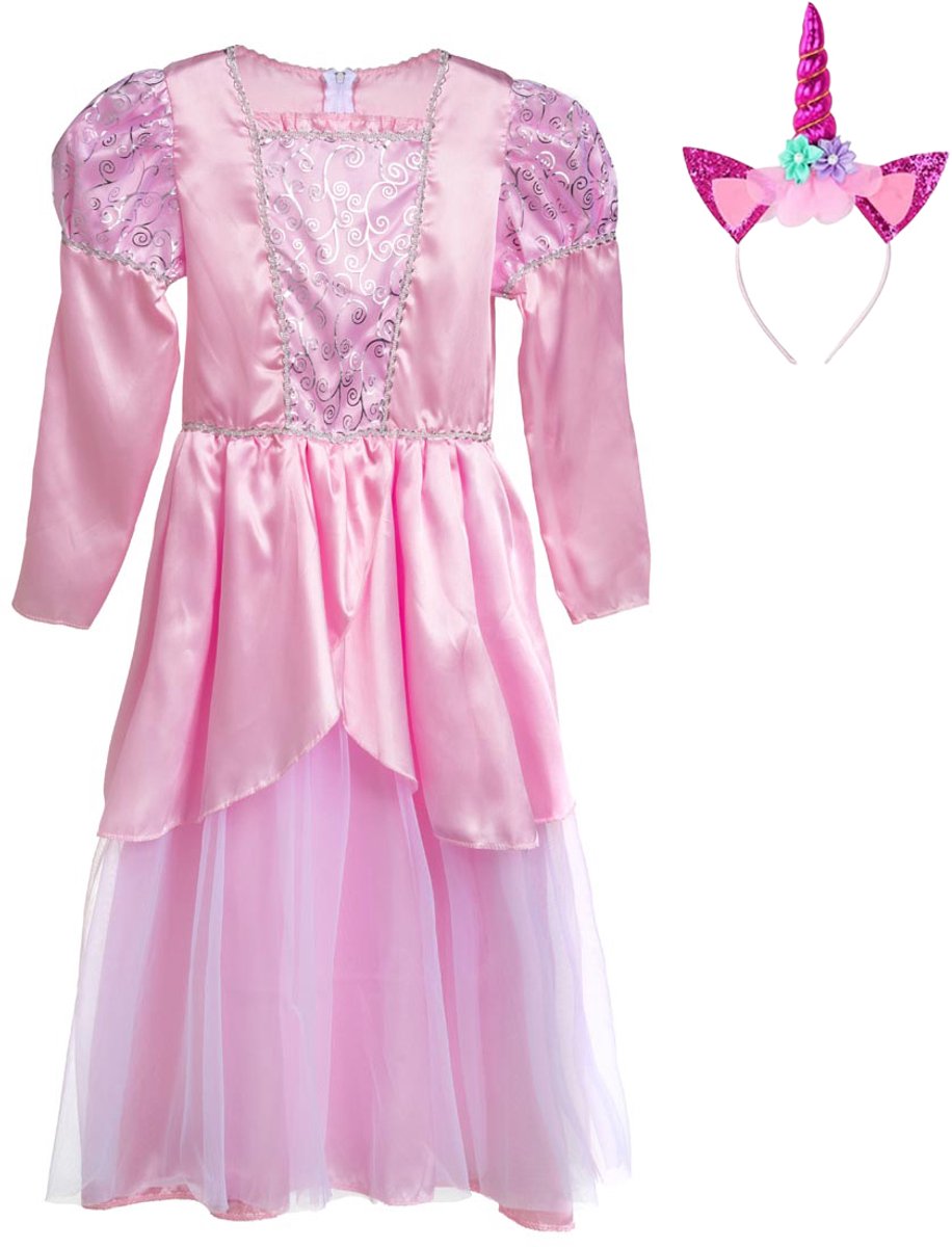 Prinsessenjurk meisje - Roze - Kinderen - 7-9 Jaar