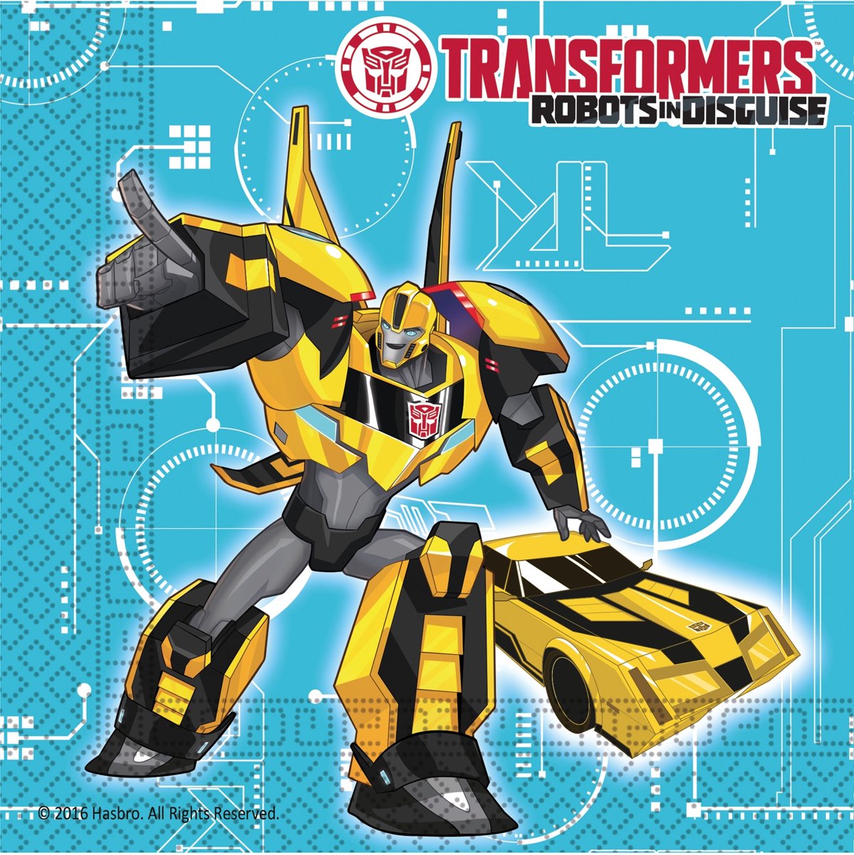 20 Transformers RID™ servetten - Feestdecoratievoorwerp