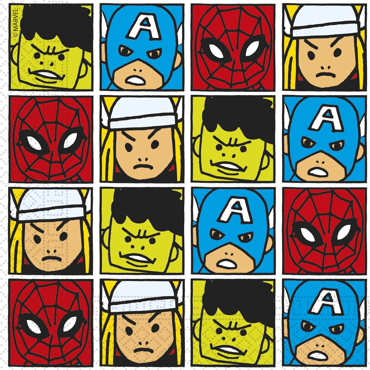 20 papieren Avengers™ servetten - Feestdecoratievoorwerp