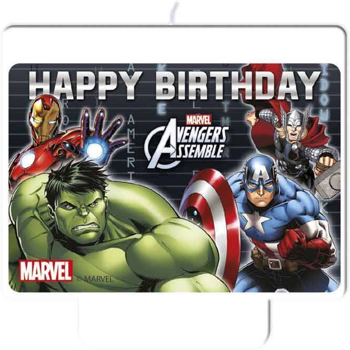 Avengers Kaars Happy Birthday