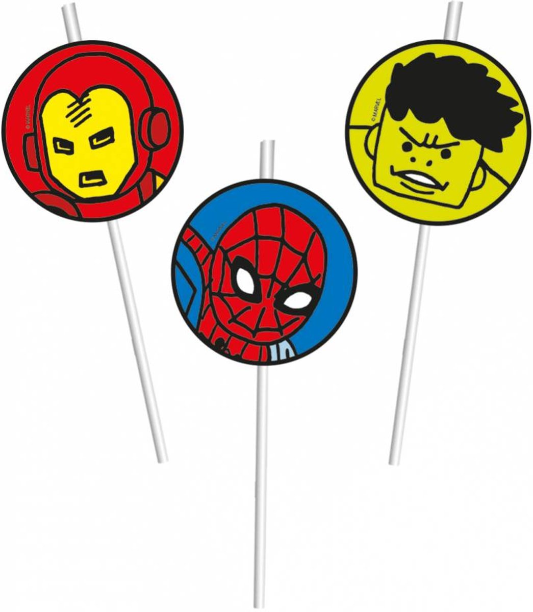 Avengers Rietjes Team Power 6 stuks