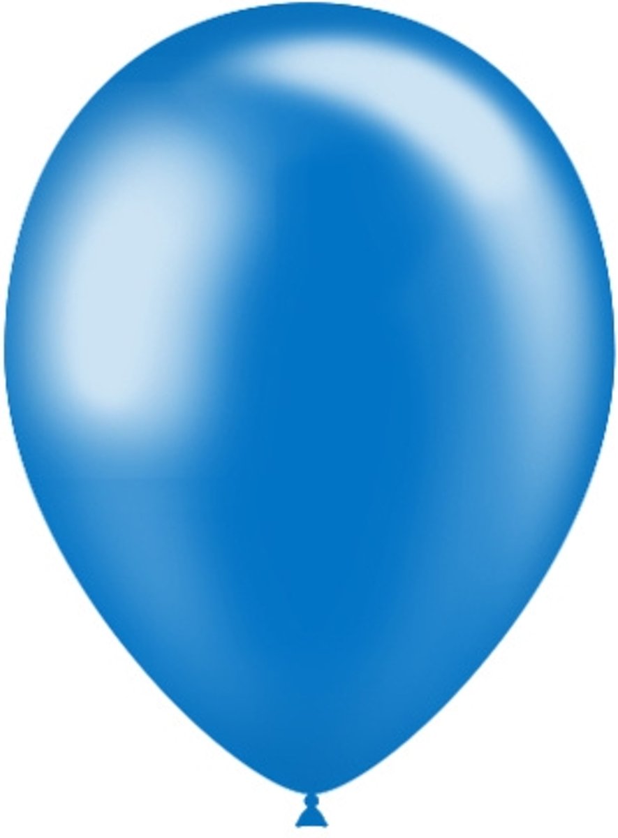 Blauwe Ballonnen Metallic 25cm 10 stuks