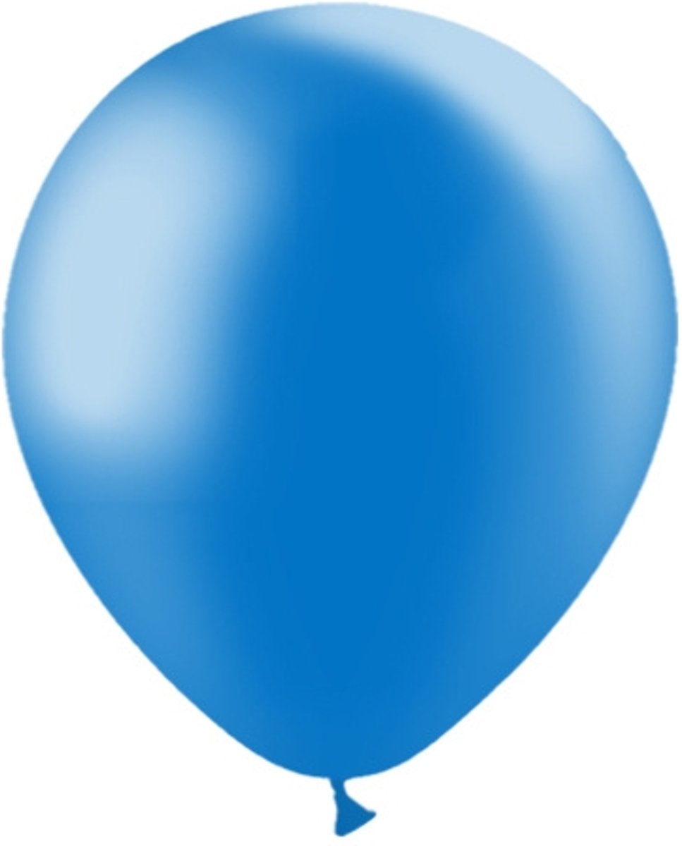 Blauwe Ballonnen Metallic 30cm 50 stuks