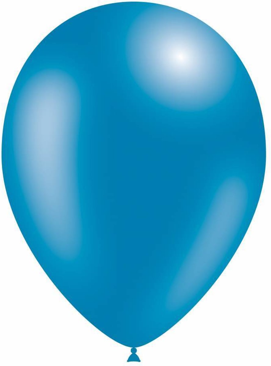 Blauwe Ballonnen Metallic 30cm 50 stuks