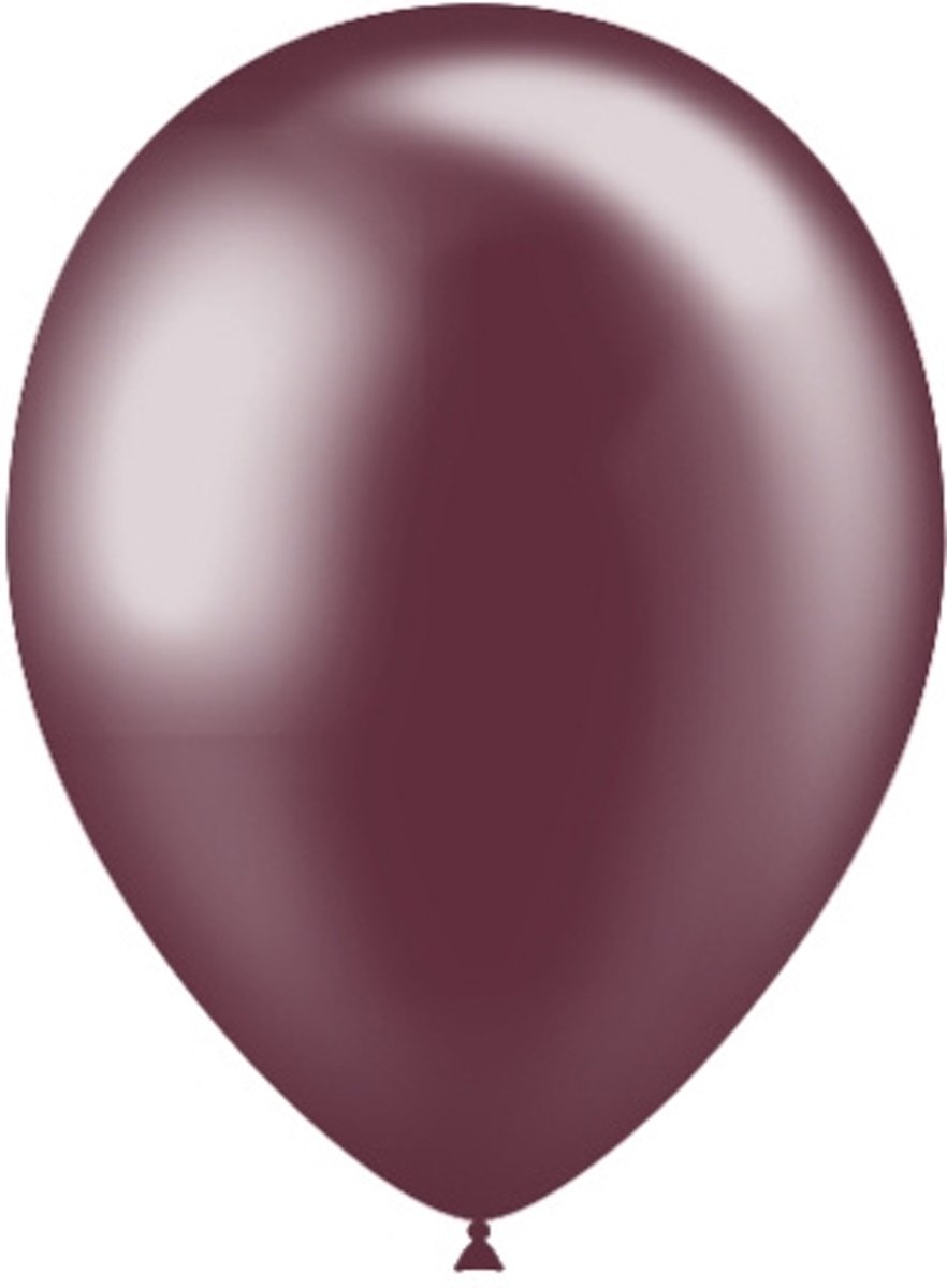 Bordeaux Rood Ballonnen Metallic 25cm 50 stuks