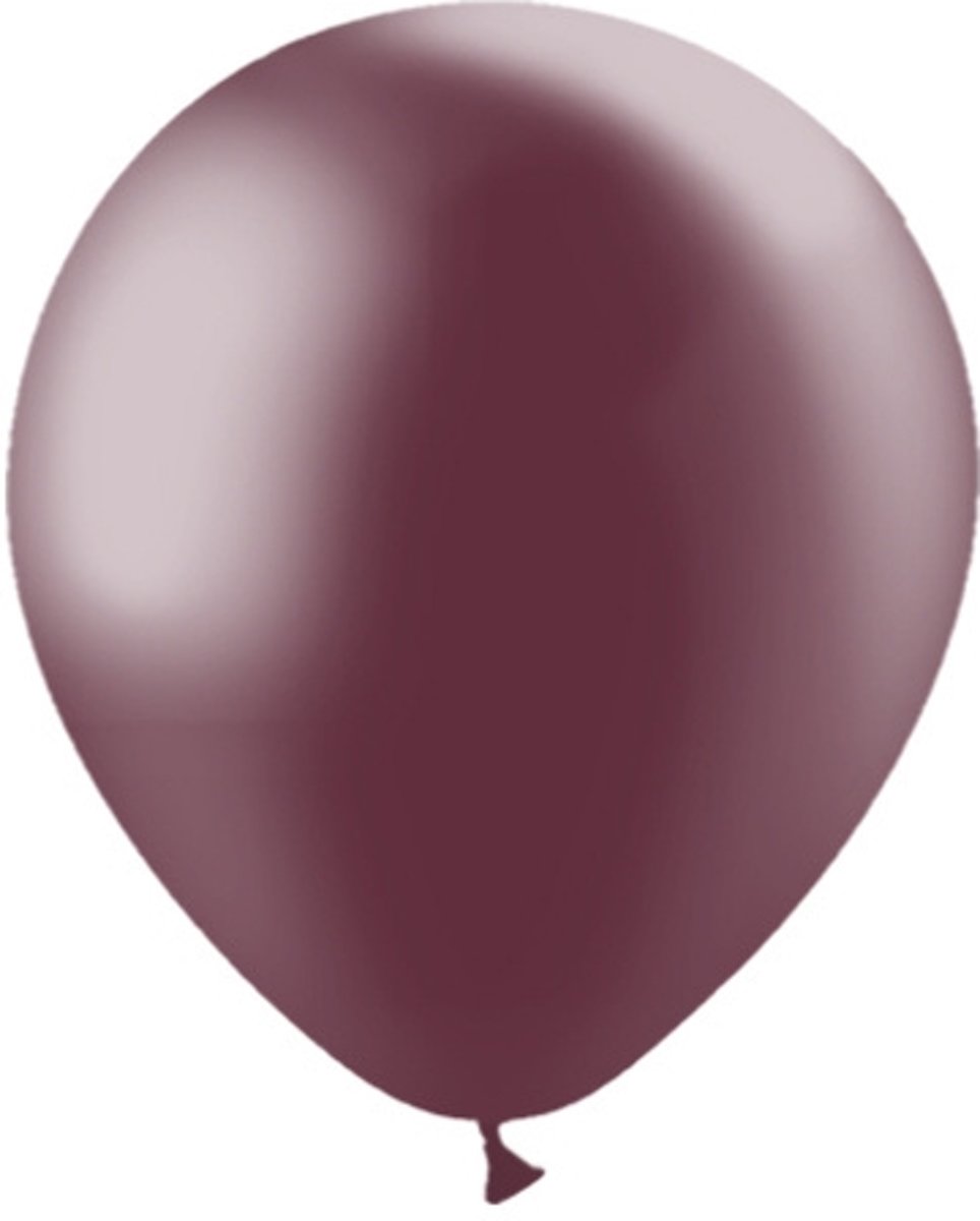 Bordeaux Rood Ballonnen Metallic 30cm 50 stuks