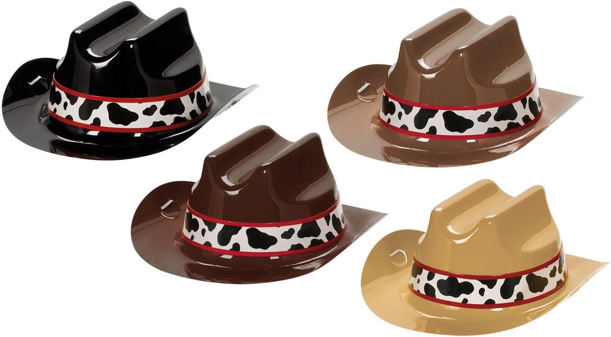 Cowboy Hoedjes Mini 8 stuks