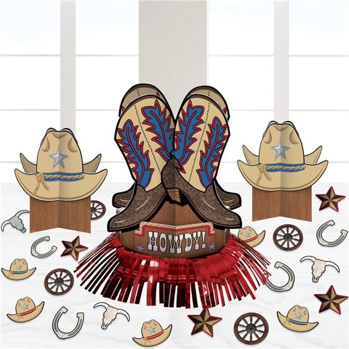 Cowboy Tafeldecoratie Set