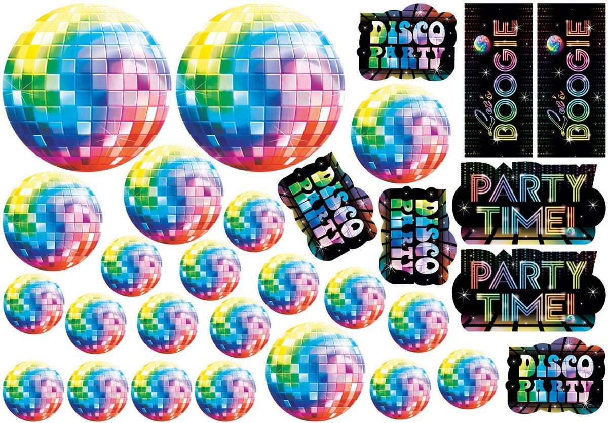 Disco Decoratie Set 30 delig