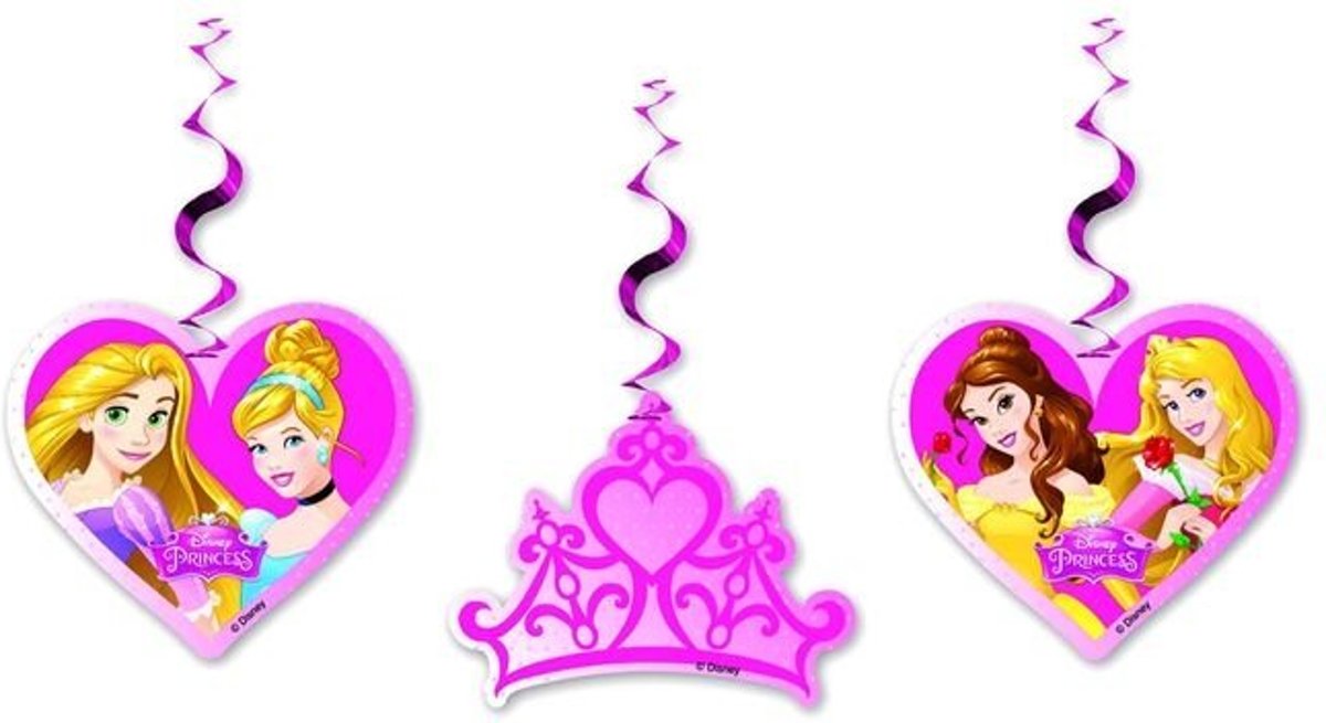 Disney Princess Dreaming hangdecoratie 3 st.