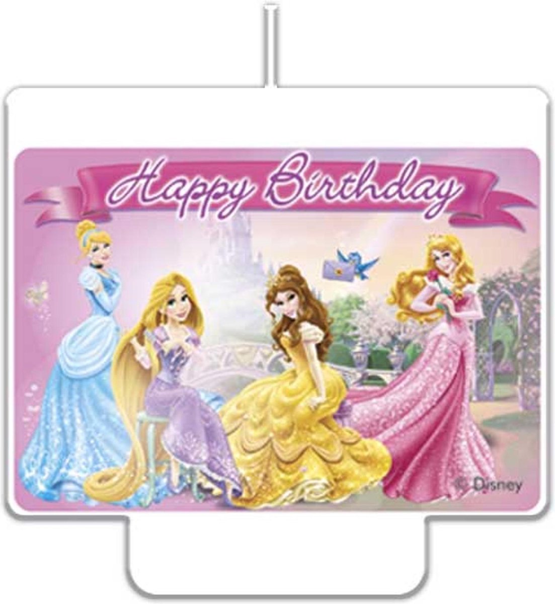 Disney Prinsessen Taart Kaars 9x7cm