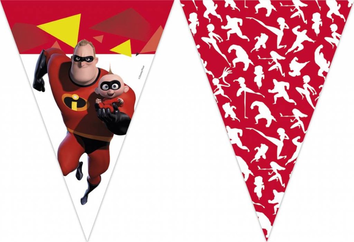 Disney The Incredibles 2 vlaggenlijn 2,3 mtr.