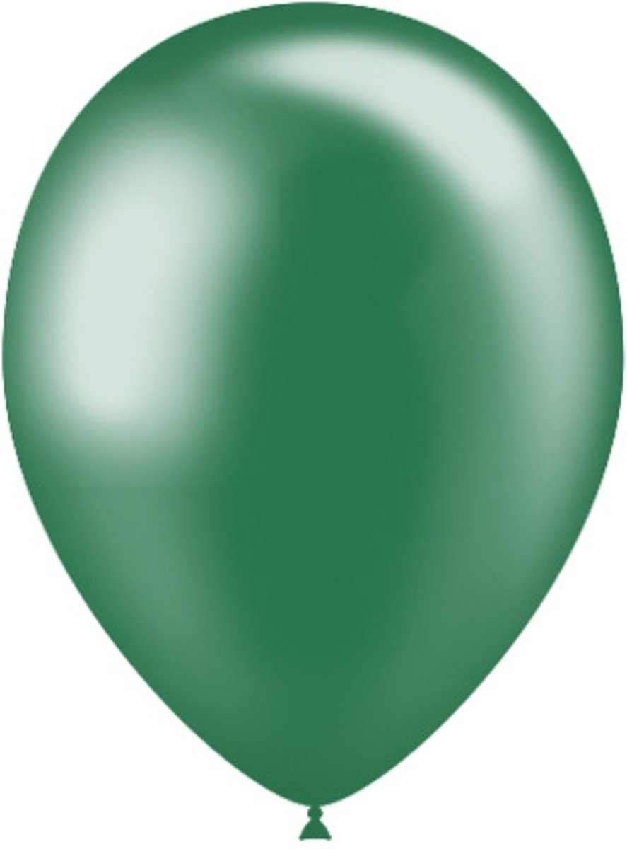 Donkergroene Ballonnen Metallic 25cm 10 stuks