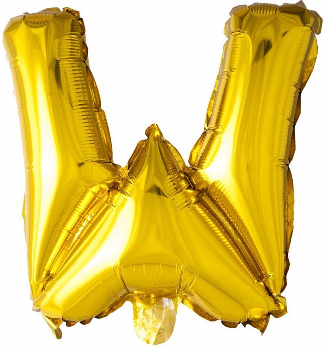 Folie Ballon Letter W Goud XL 86cm leeg