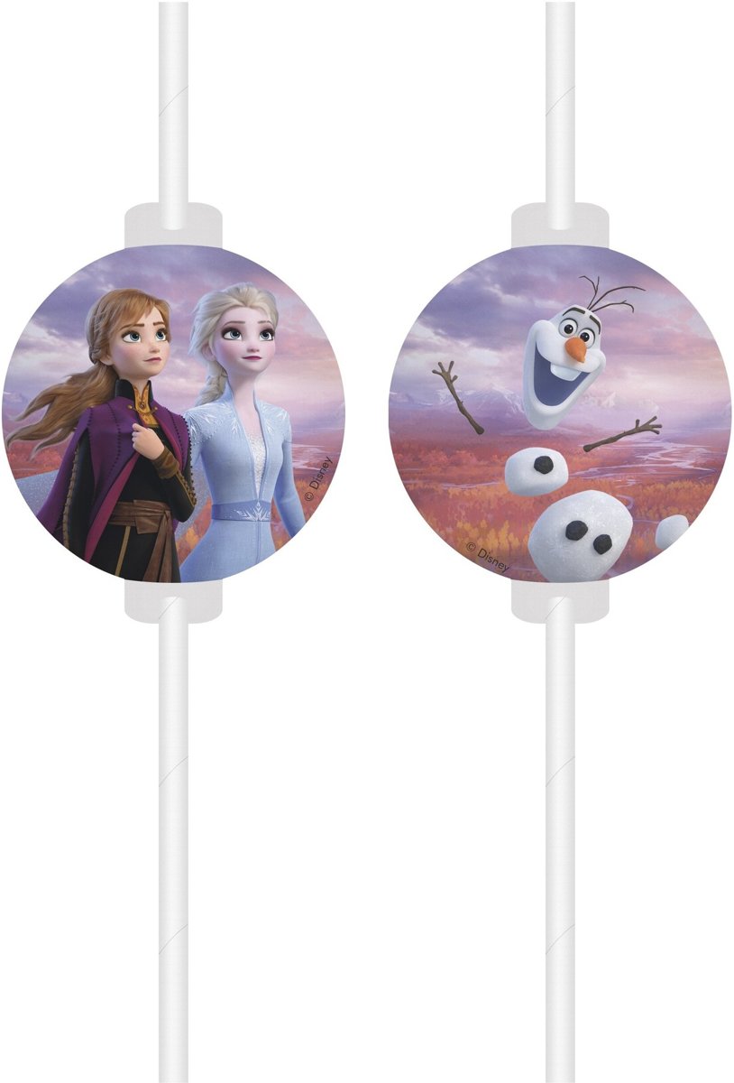 Frozen 2 Rietjes 4 stuks